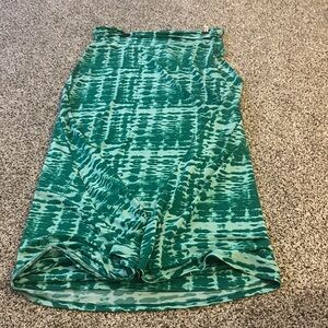 LuLaRoe Green Patterned Maxi Skirt